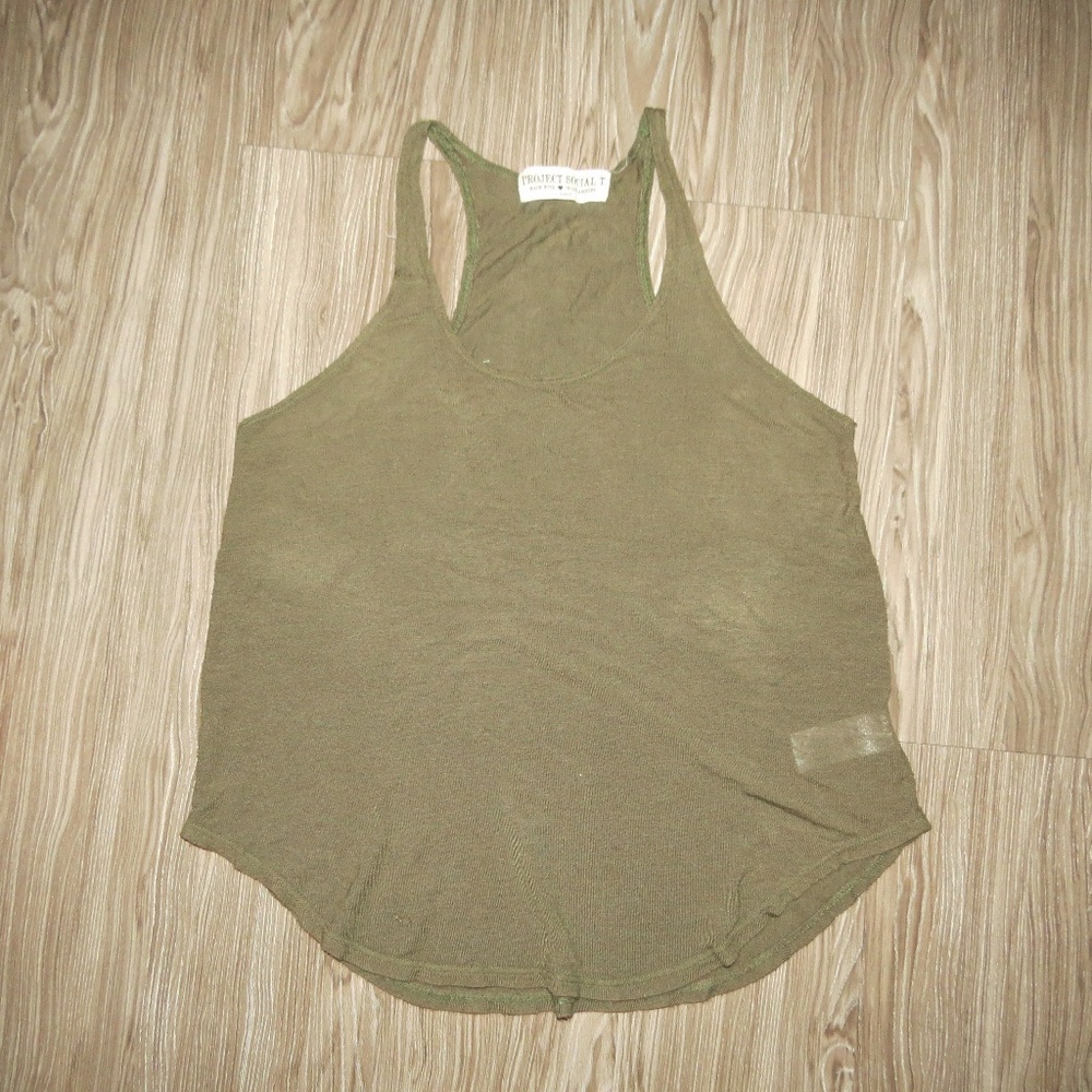 Green Racerback Flowy T-Shirt